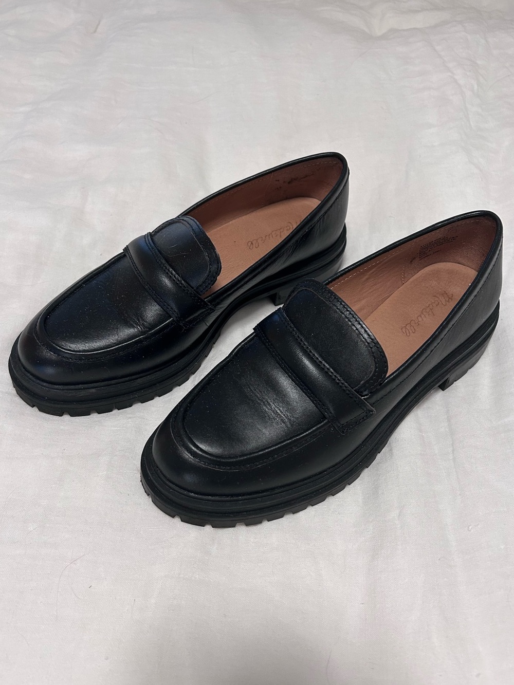 Madewell The Bradley Lugsole Loafer in Leather Size 8.5